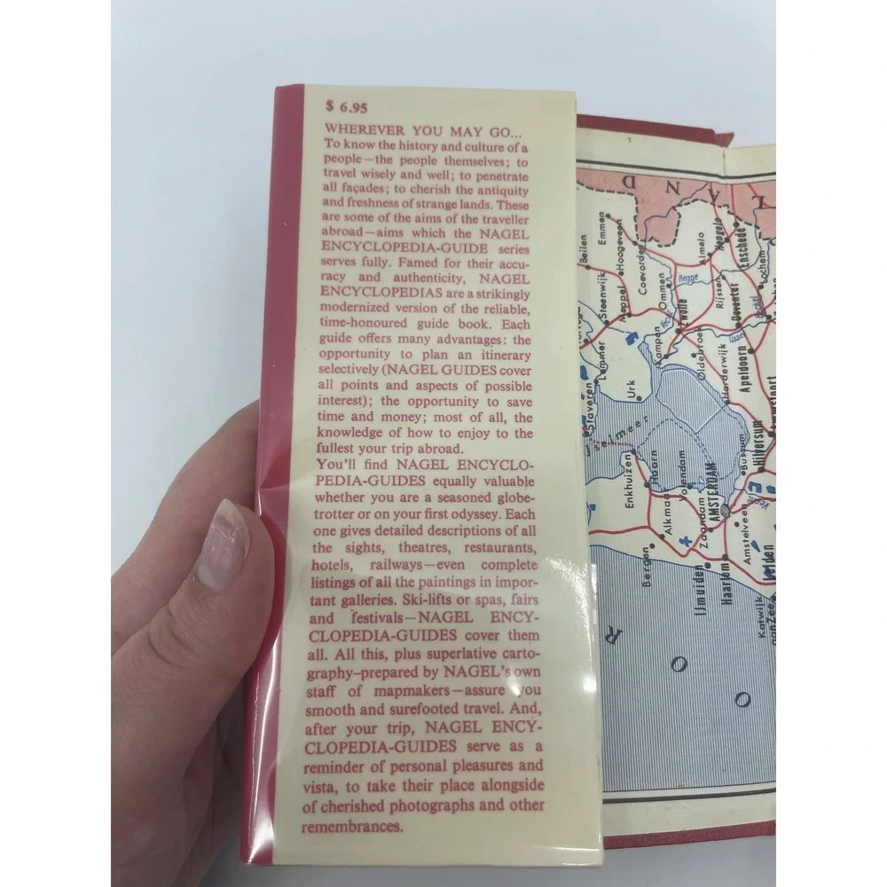 Nagels Encyclopedia Guide Holland 1968 4th Ed Vintage Travel Book Foldout Maps